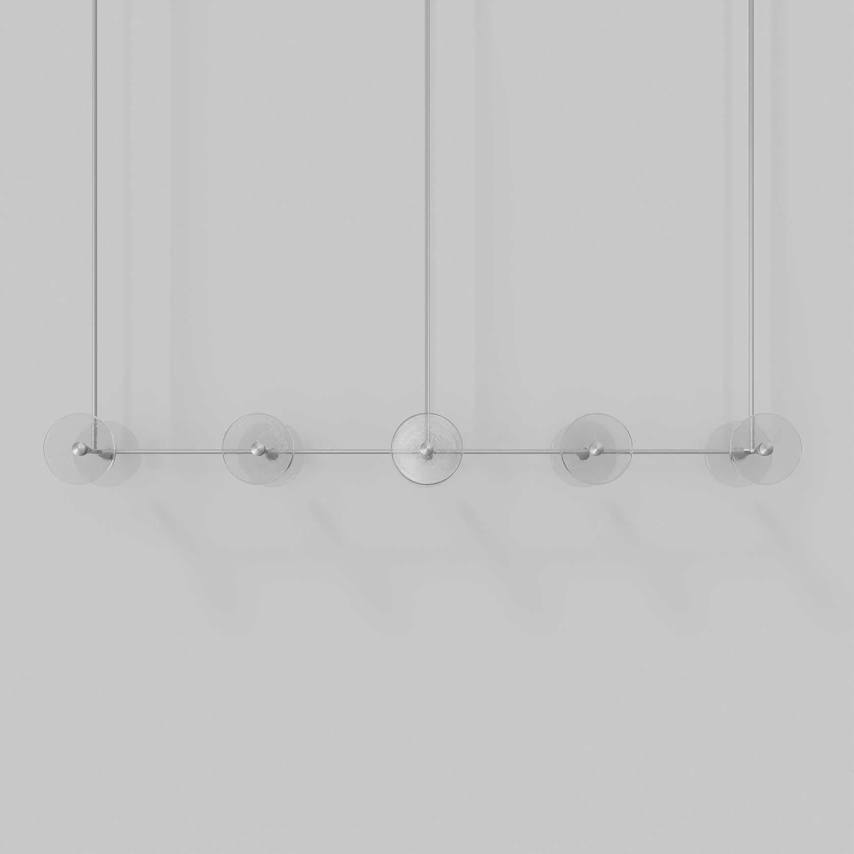 Coral Linear Rod Pendant (Ten Coral Pieces)