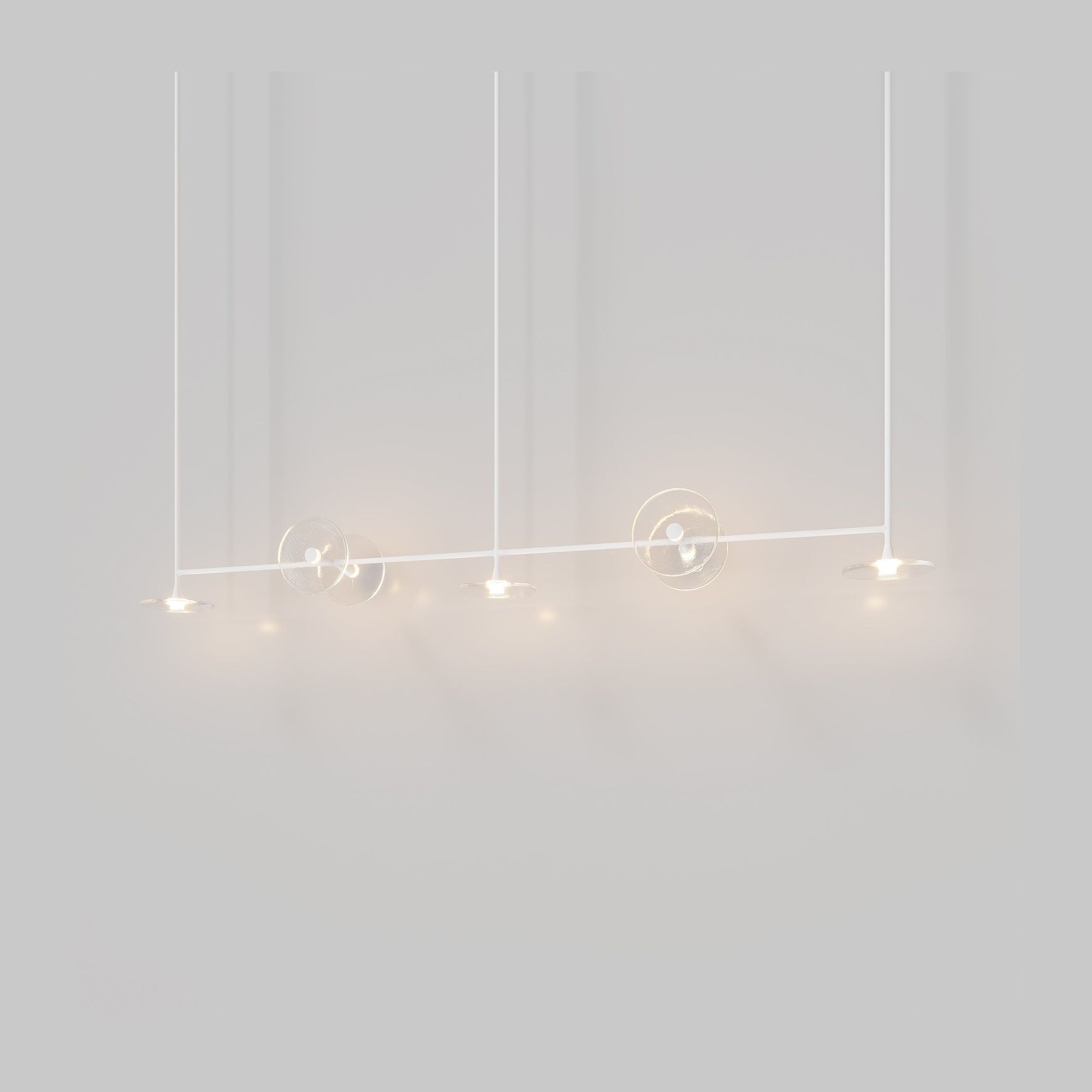 Coral Linear Rod Pendant (Seven Coral Pieces)