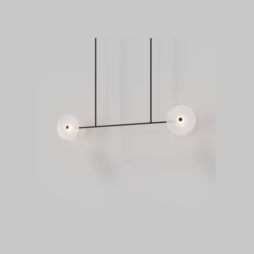 Coral Linear Rod Pendant ( Four Coral Pieces )