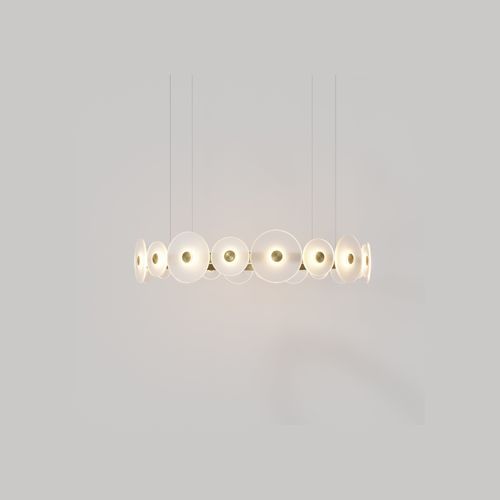 Coral Ring Pendant (20) - Frosted Glass