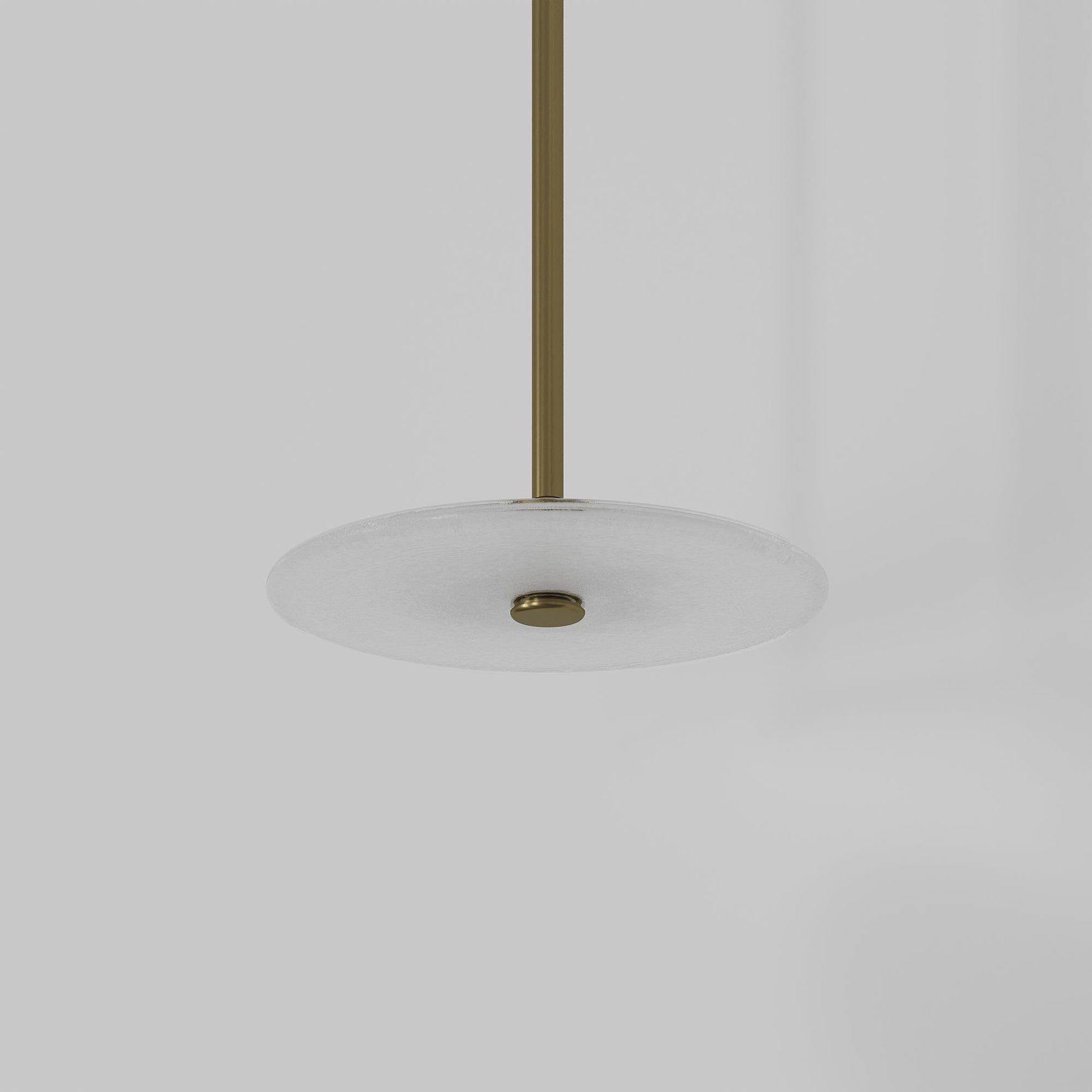 Coral Single Pendant - Frosted Glass