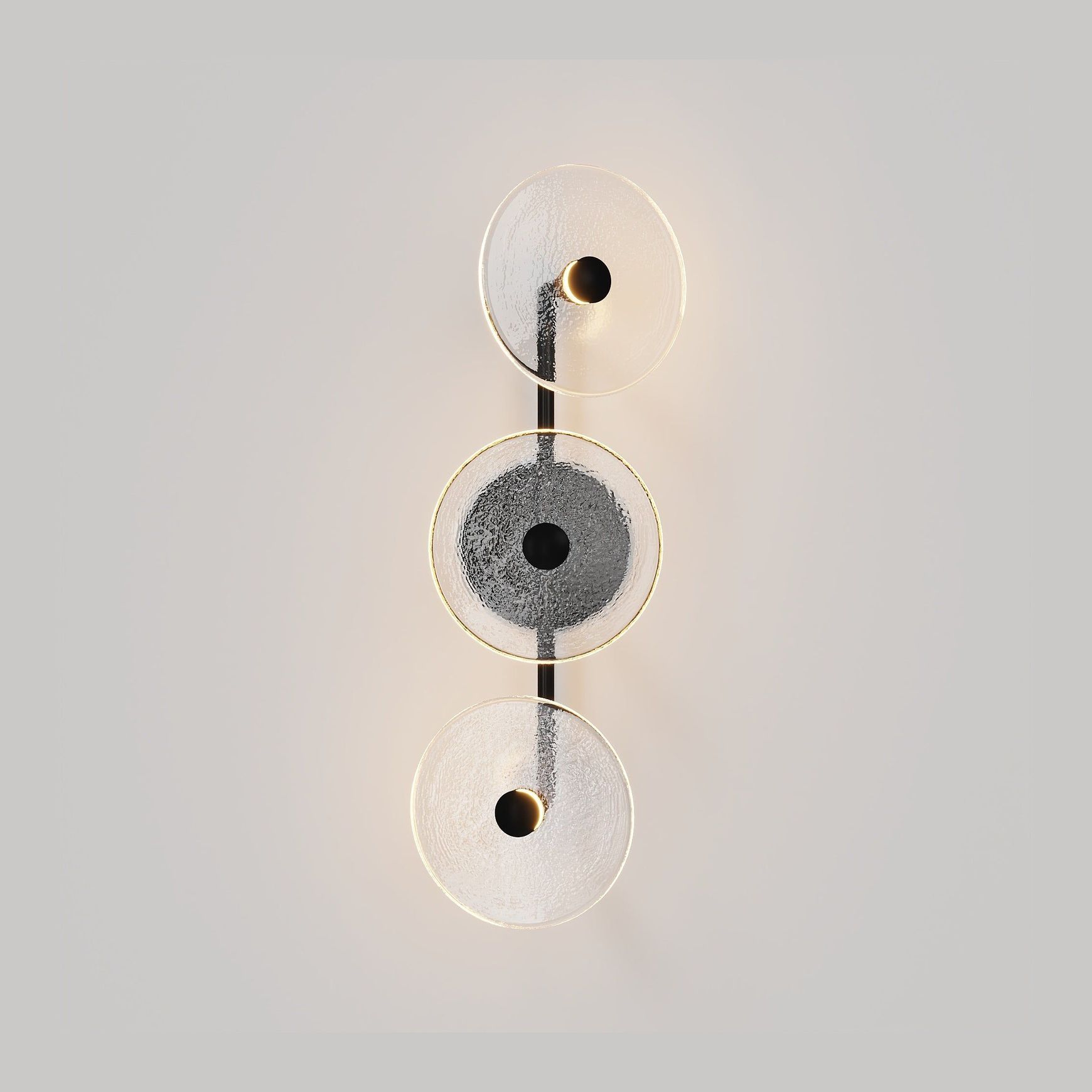 Coral Trio Rod Wall Light - (Off-Centered)