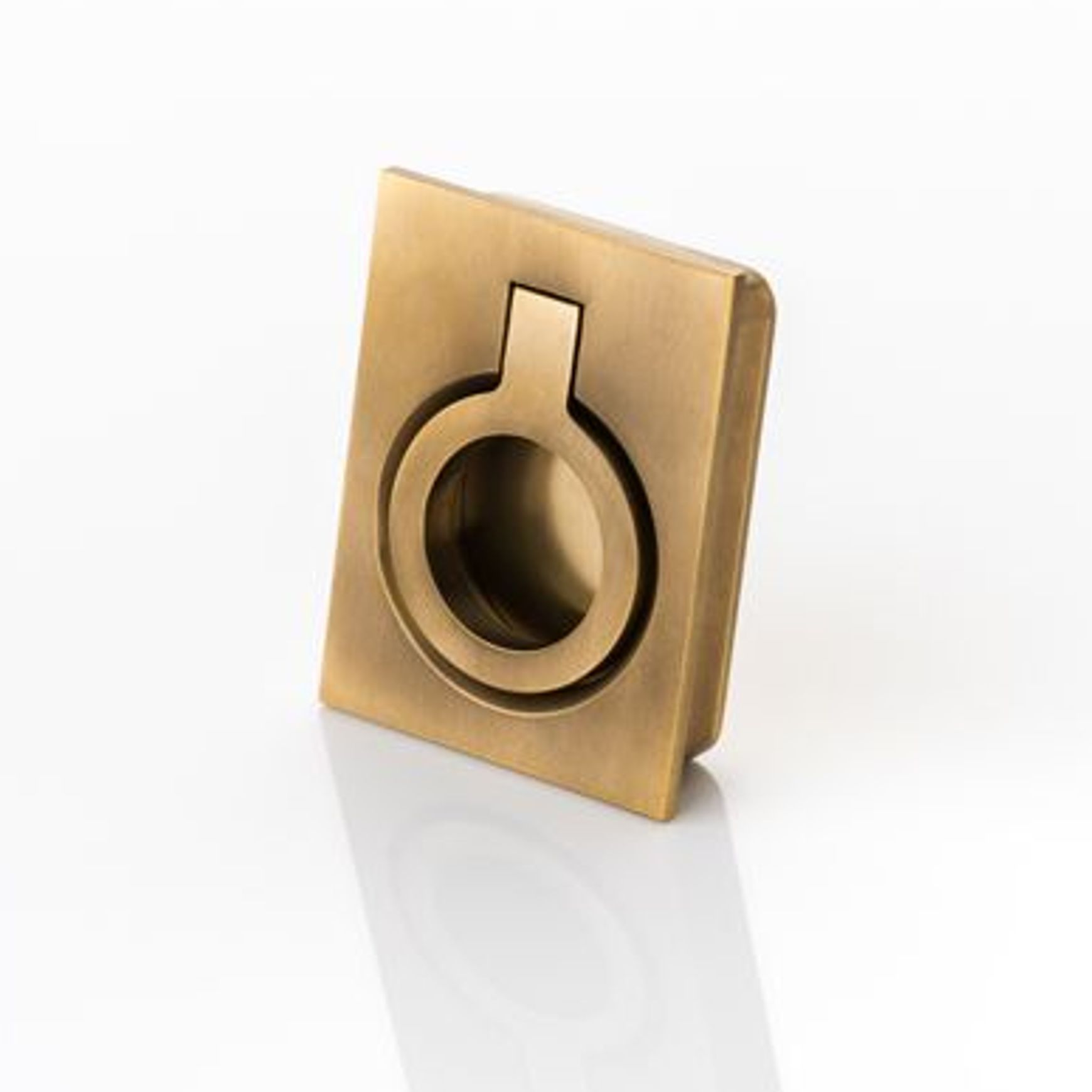 Joseph Giles - Falmouth Ii Solid Brass Rectangular Recessed Ring Pull