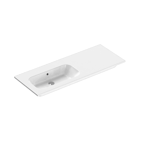 Casello 1200 Left Basin Vanity Top Gloss White