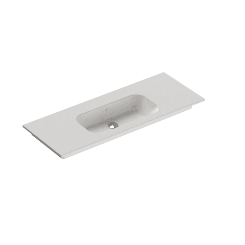 Casello 1200 Centre Basin Vanity Top Matt White