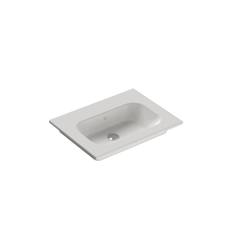 Casello 750 Centre Basin Vanity Top Matt White