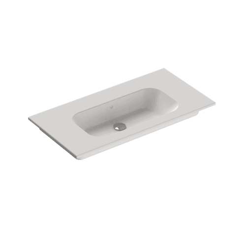 Casello 900 Centre Basin Vanity Top Matt White