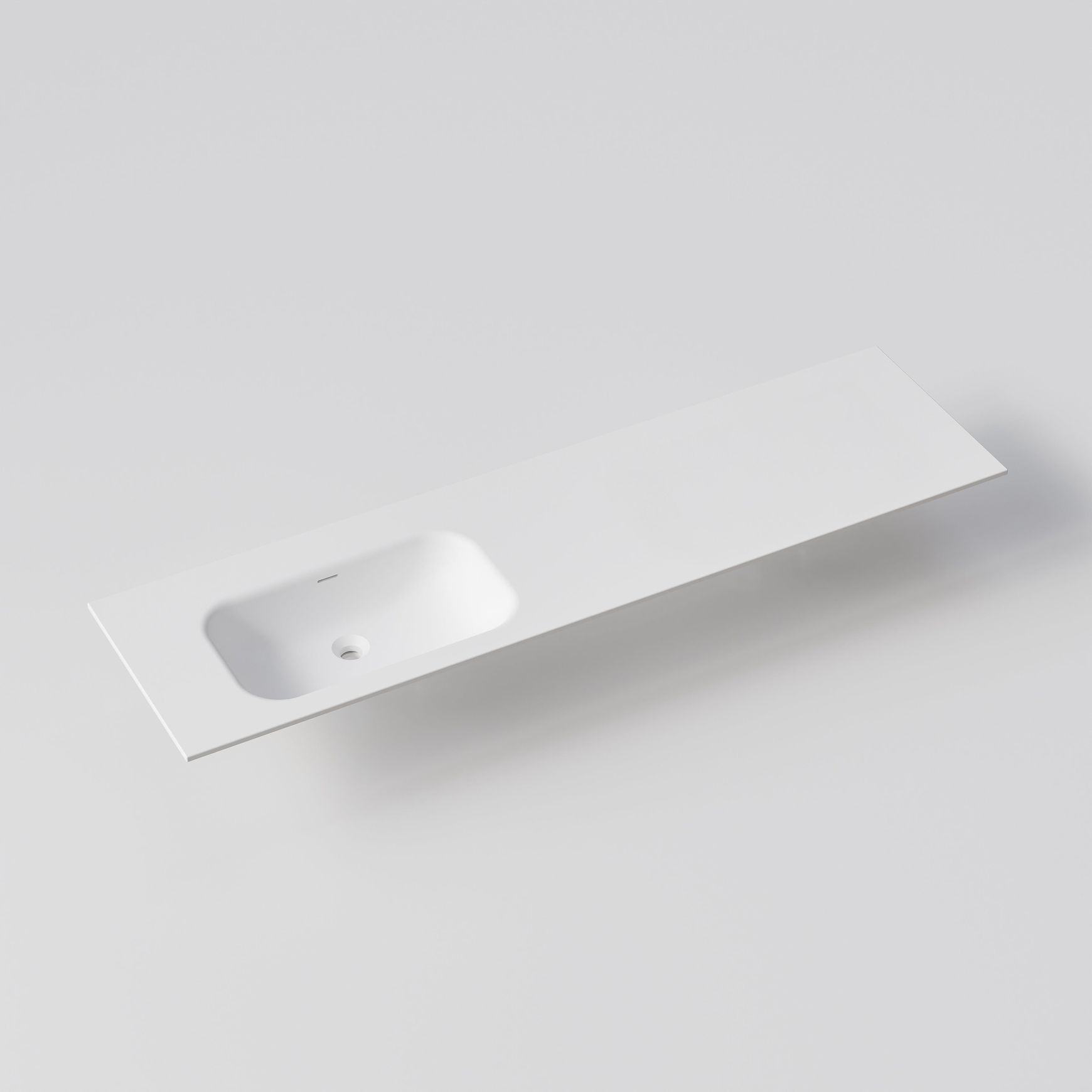 NAVARRA 1800 SINGLE BOWL OFFSET VANITY SINK TOP