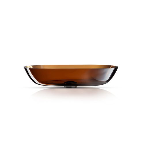 Cortina 570 Oval Vessel Basin Ambra Translucent