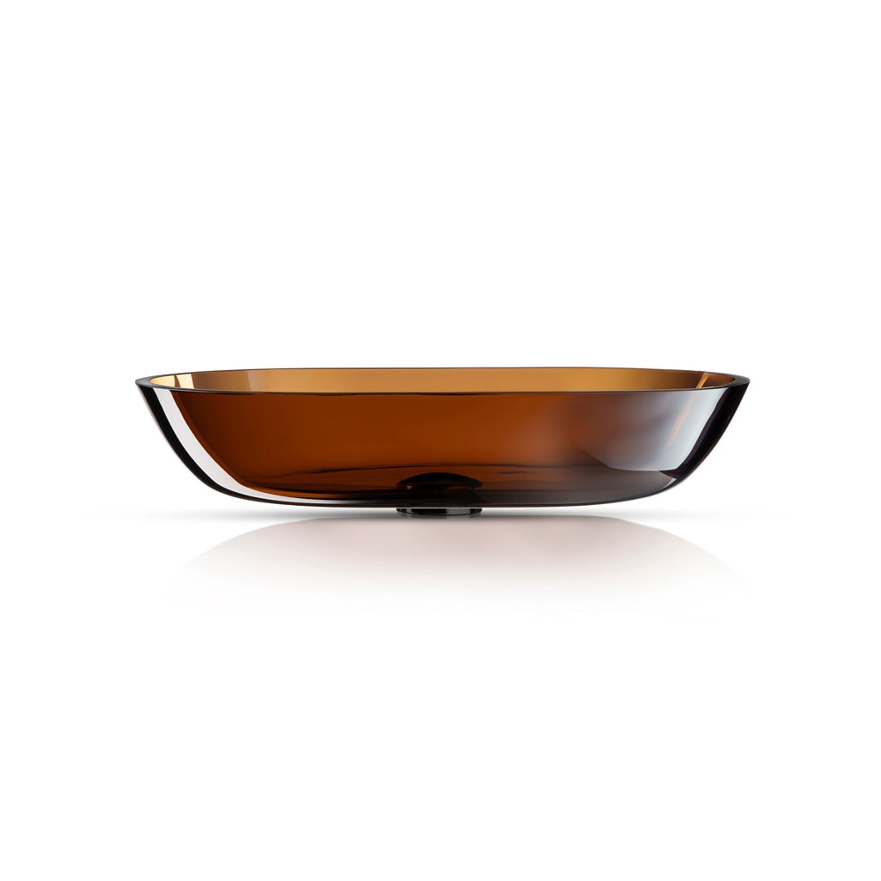 Cortina 570 Oval Vessel Basin Ambra Translucent