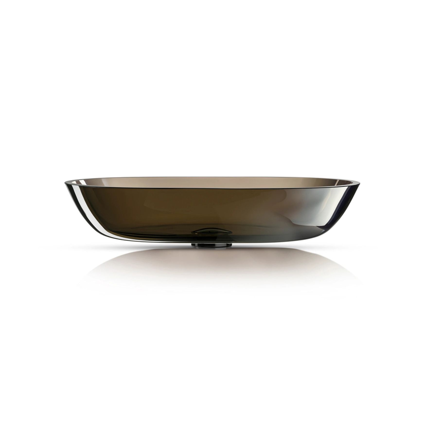 Cortina 570 Oval Vessel Basin Bronzo Translucent