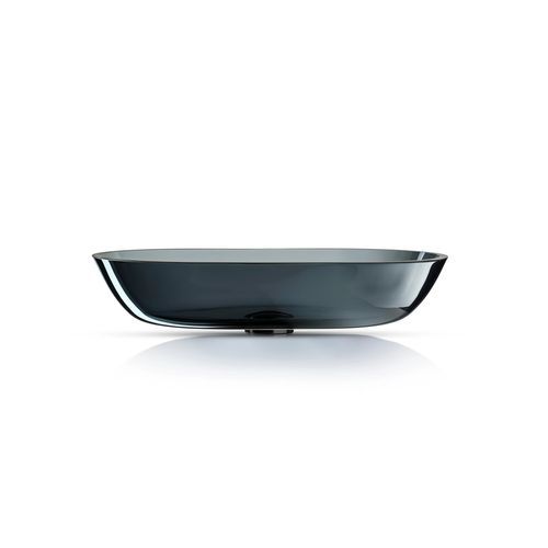 Cortina 570 Oval Vessel Basin Fume Translucent