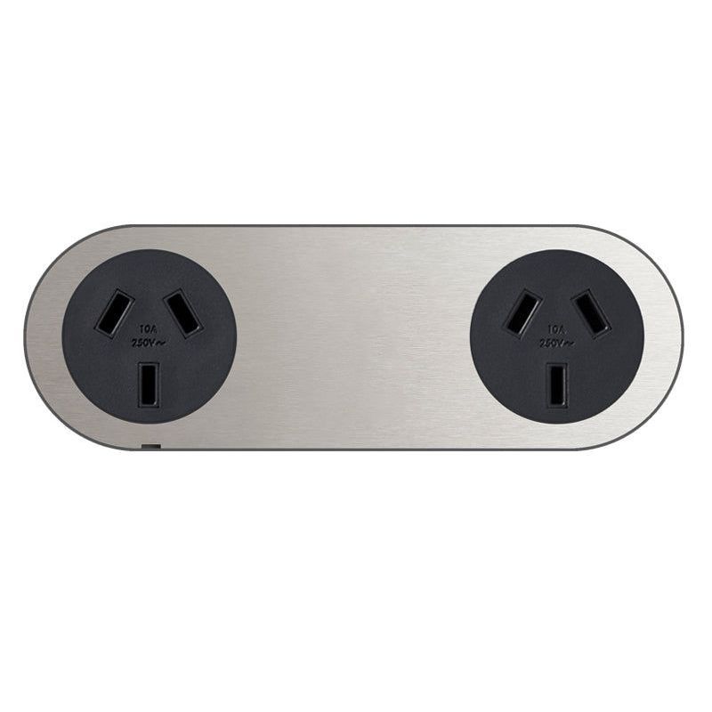 13 Carbon Double Outlet Faceplate