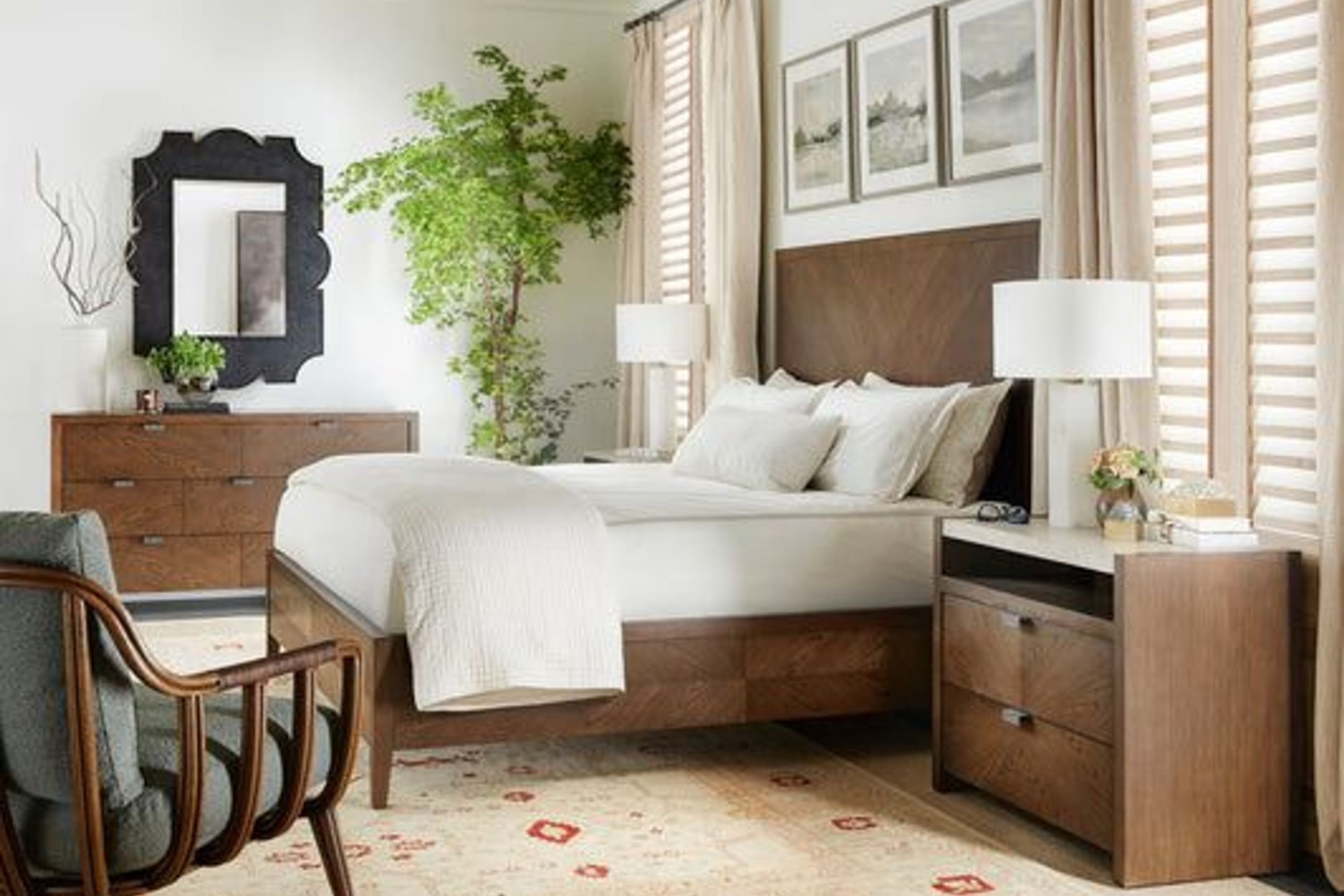 Theodore Alexander Catalina Two Drawer Nightstand