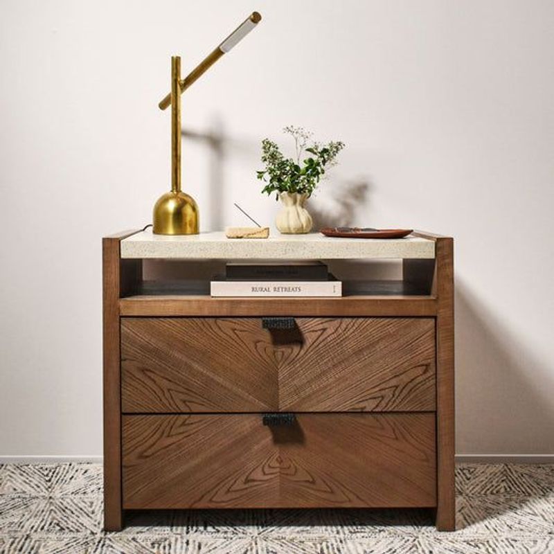 Theodore Alexander Catalina Two Drawer Nightstand