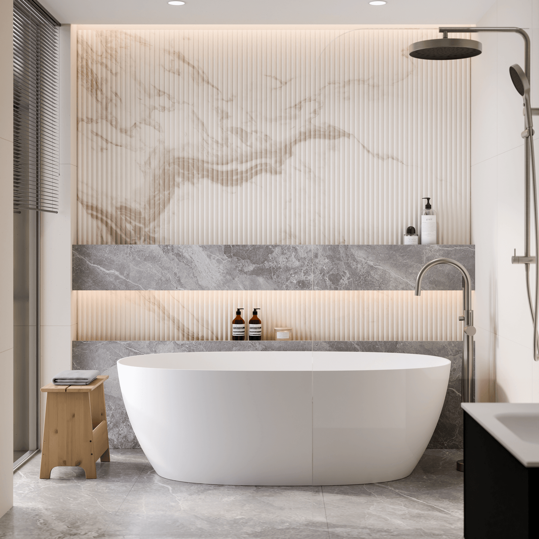 Villastone Cervo 1400 Freestanding Bath