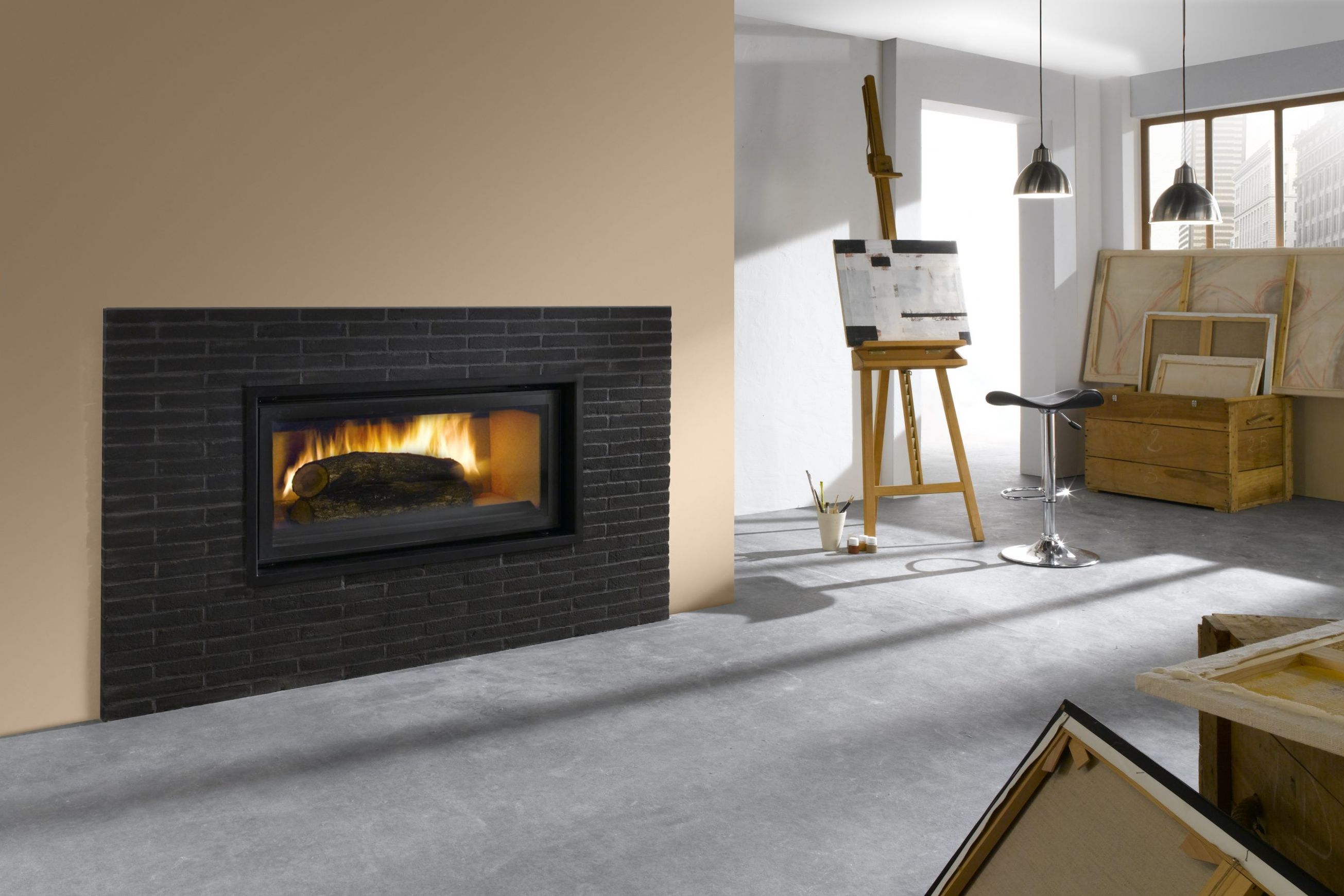Cheminee Chazelles Designer D1200 Wood Fireplace