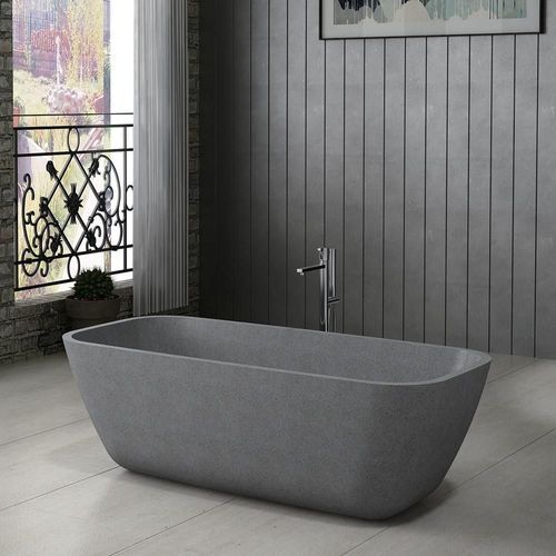 Pietra Bianca Bora Freestanding Stone Bath