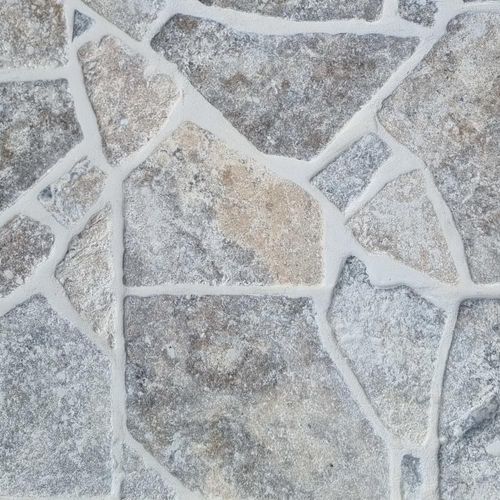 30mm Springbrook Classic Silver Travertine Crazy Paving