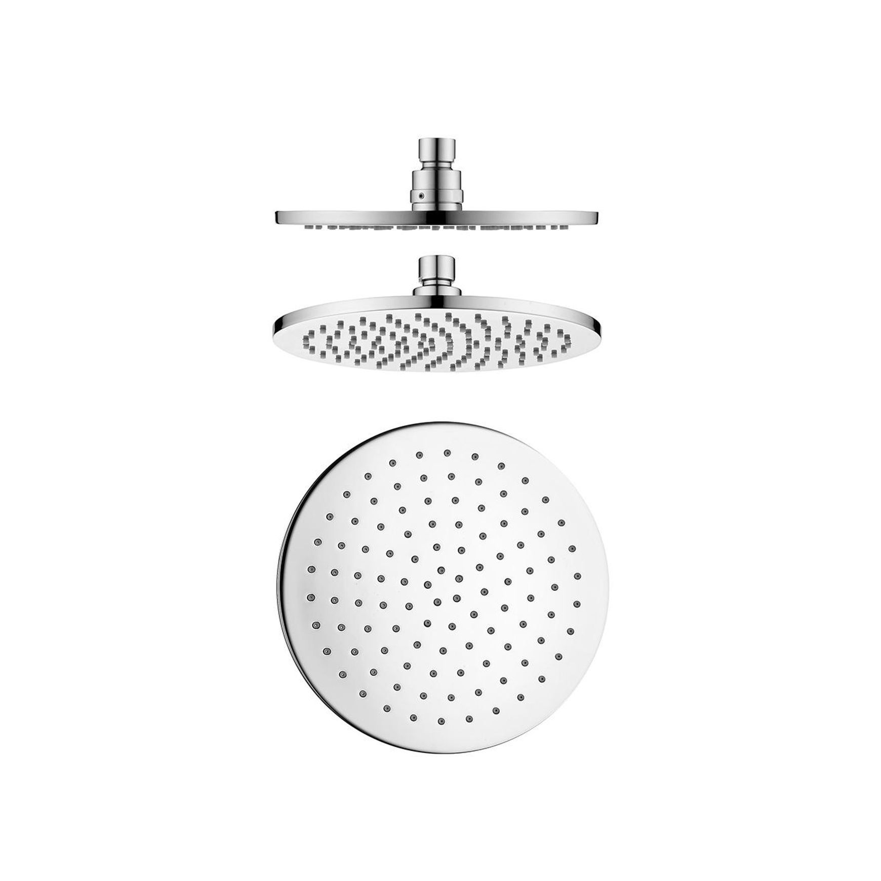 ROUND RAIN HEADS RANGE - 5 COLOURS - 3 SIZES