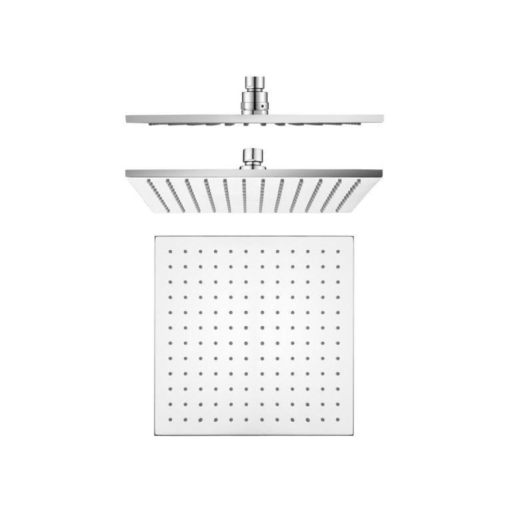 SQUARE RAIN HEADS RANGE - 5 COLOURS - 3 SIZES