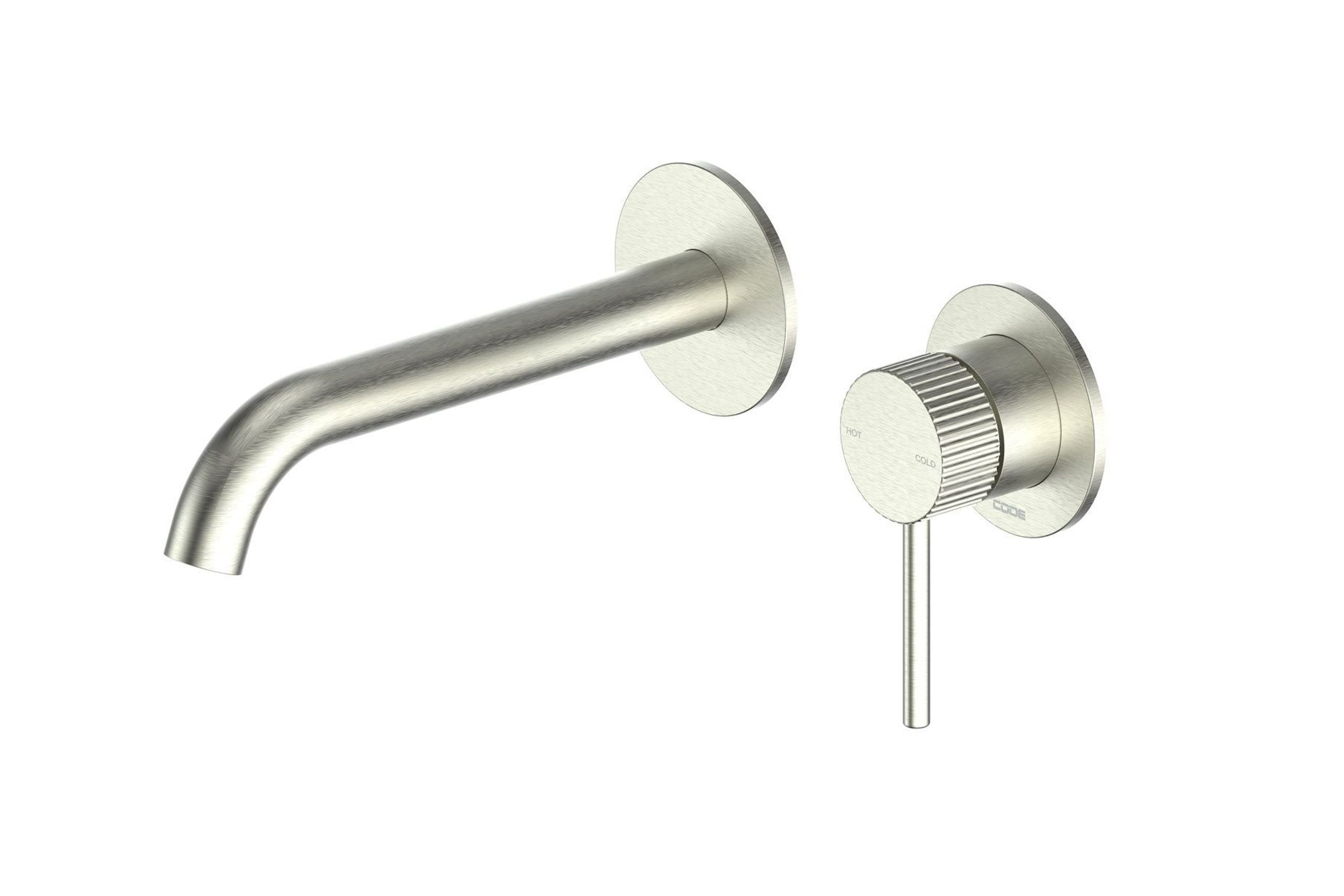 Nature Piper Wall & Basin Mixer | Textured Handle