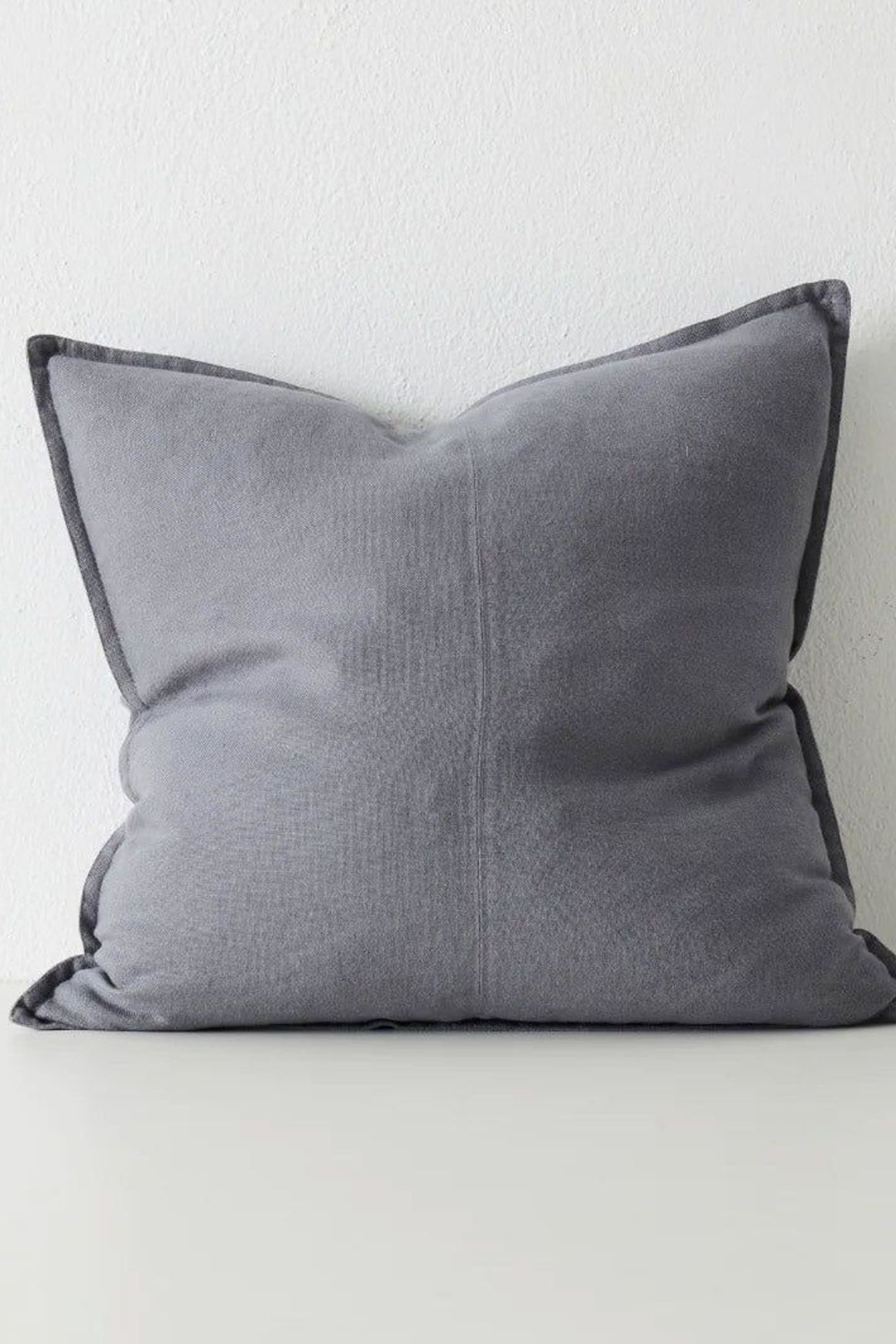 Weave Home European Linen Como Cushion - Smoke | Three Sizes