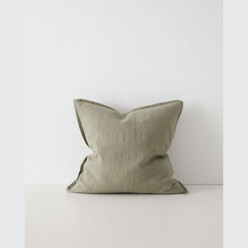 Weave Home European Linen Como Cushion - Caper | Three Sizes