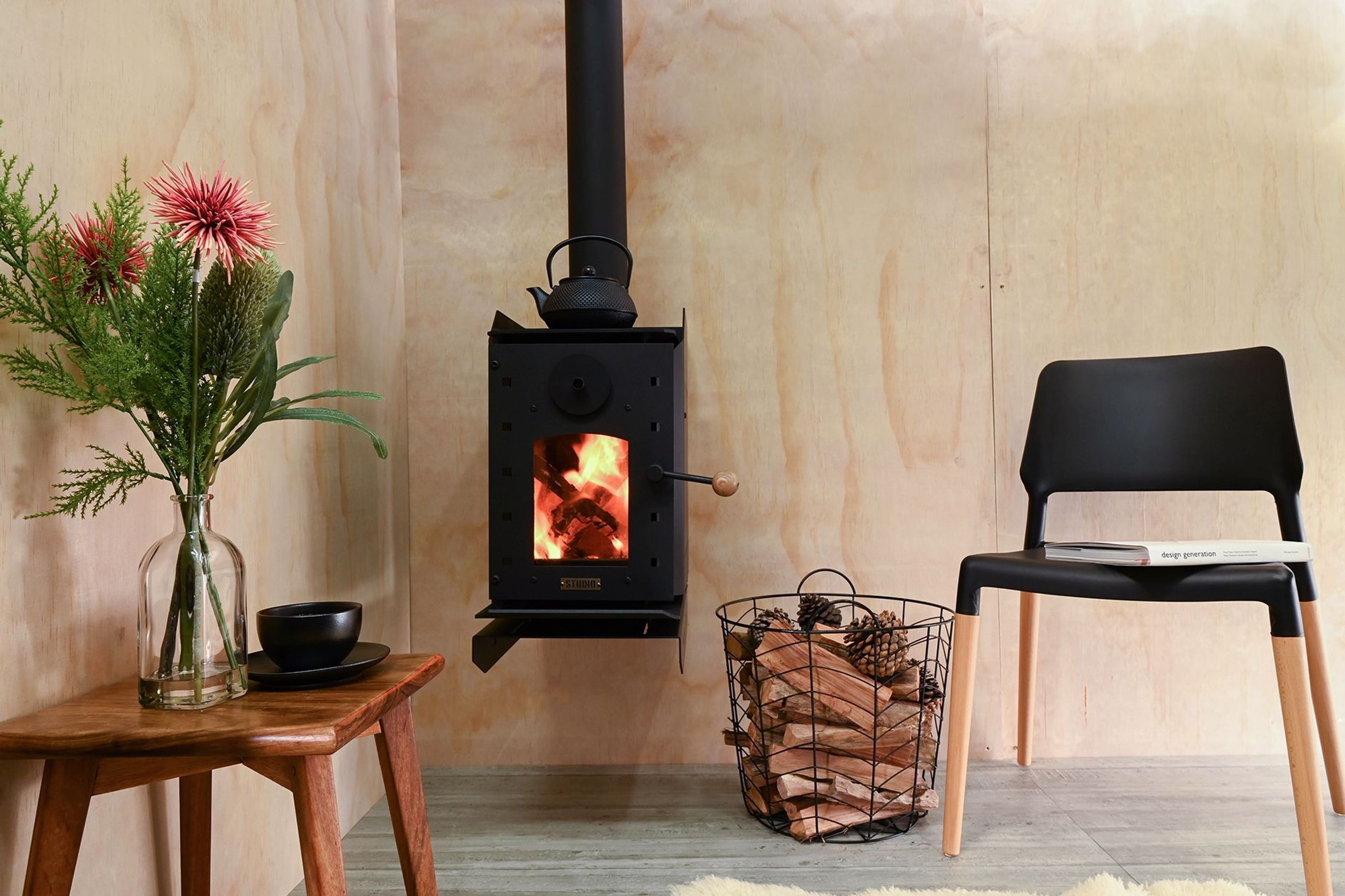 Warmington | Studio Compact - Log Box Fireplace