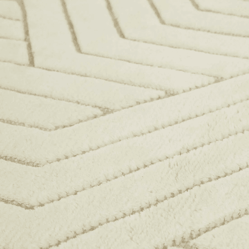 Soren Liv Bower Criss Cross Rug - Ivory | 100% Wool
