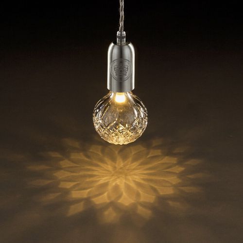Clear Crystal Bulb Pendant - Polished Chrome