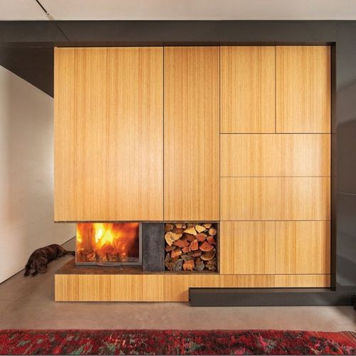 Cheminee Chazelles D1000VAG Designer Wood Fireplace