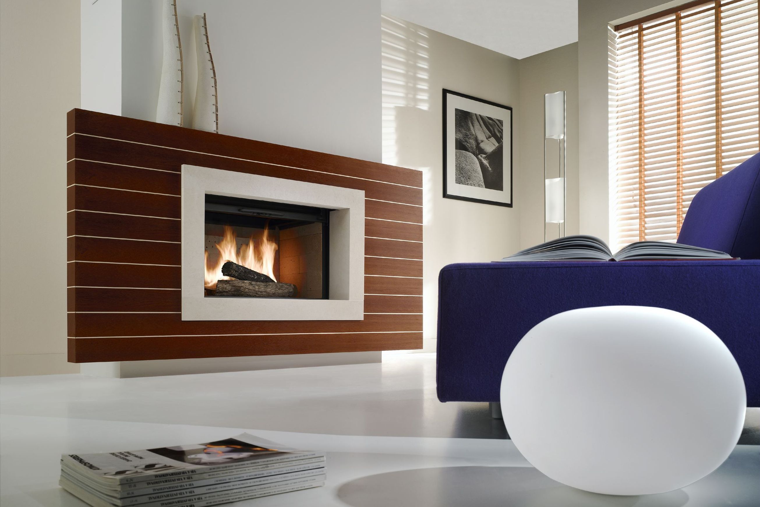 Cheminee Chazelles Designer D1200 Wood Fireplace