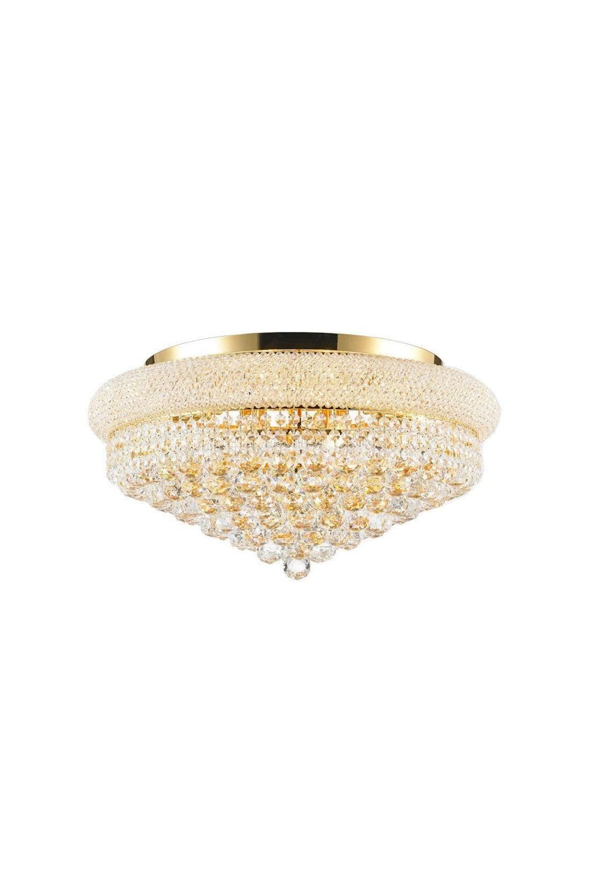 Royal Empress Flush Mount Basket Chandelier - Gold - W:60cm