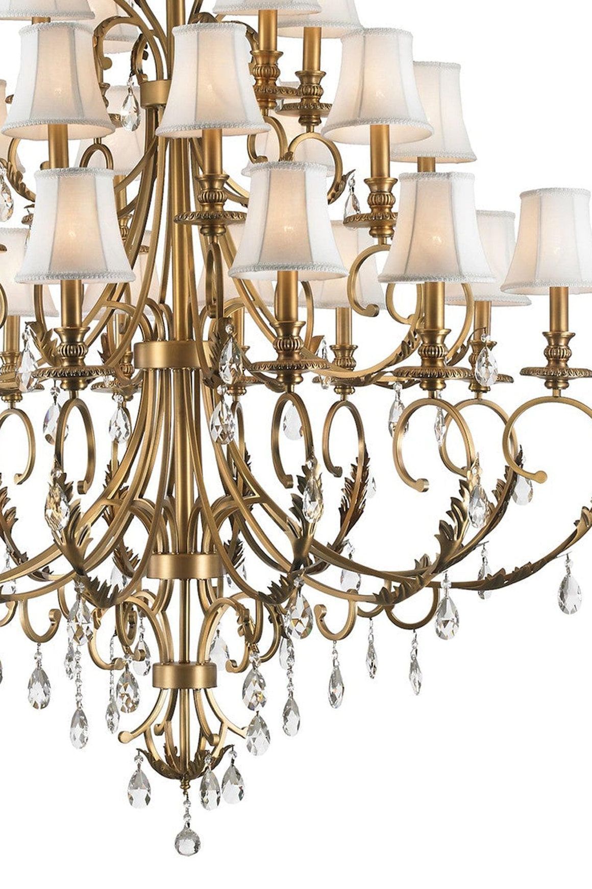 ARIA - Hampton 24 Arm Chandelier - Brass