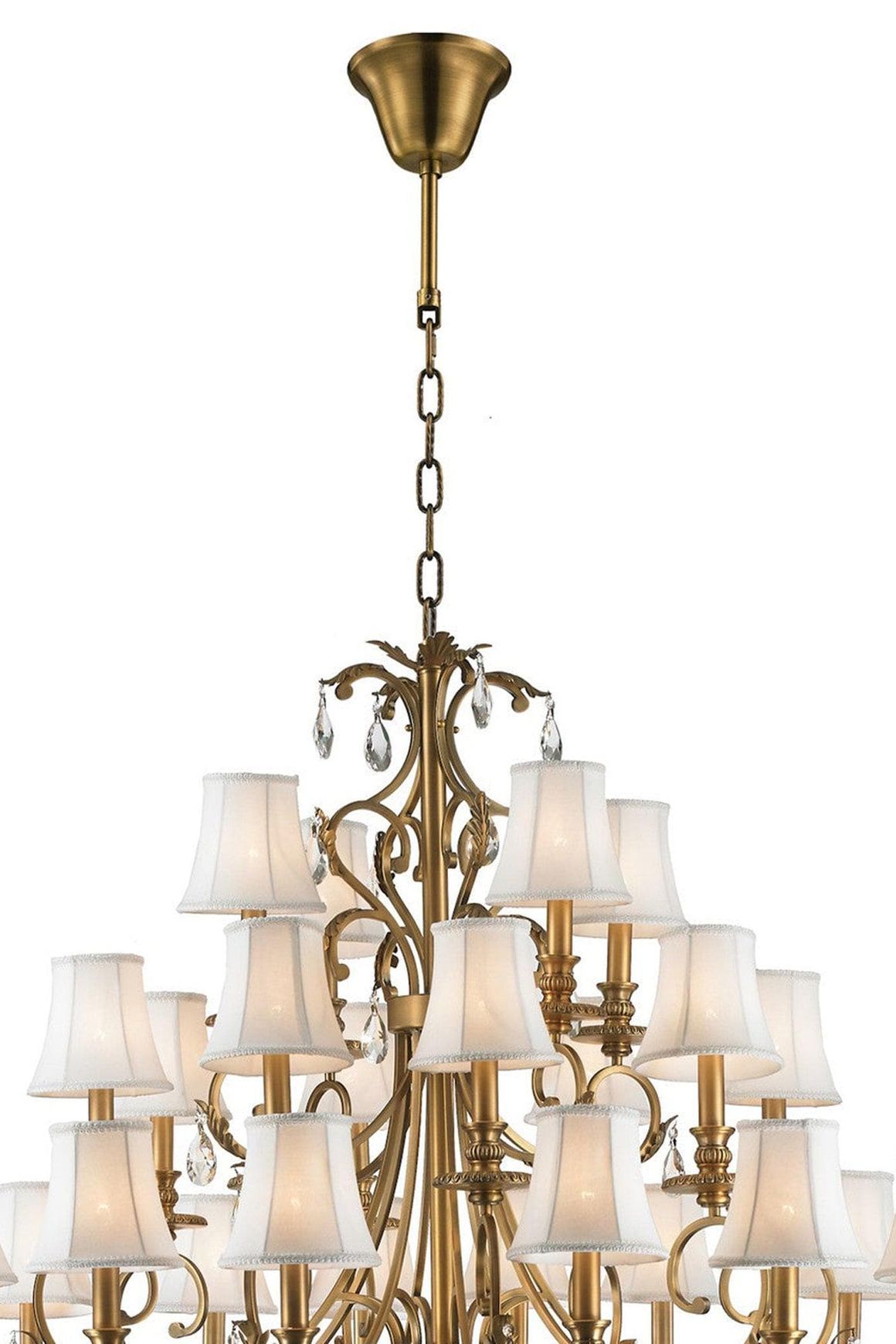 ARIA - Hampton 24 Arm Chandelier - Brass