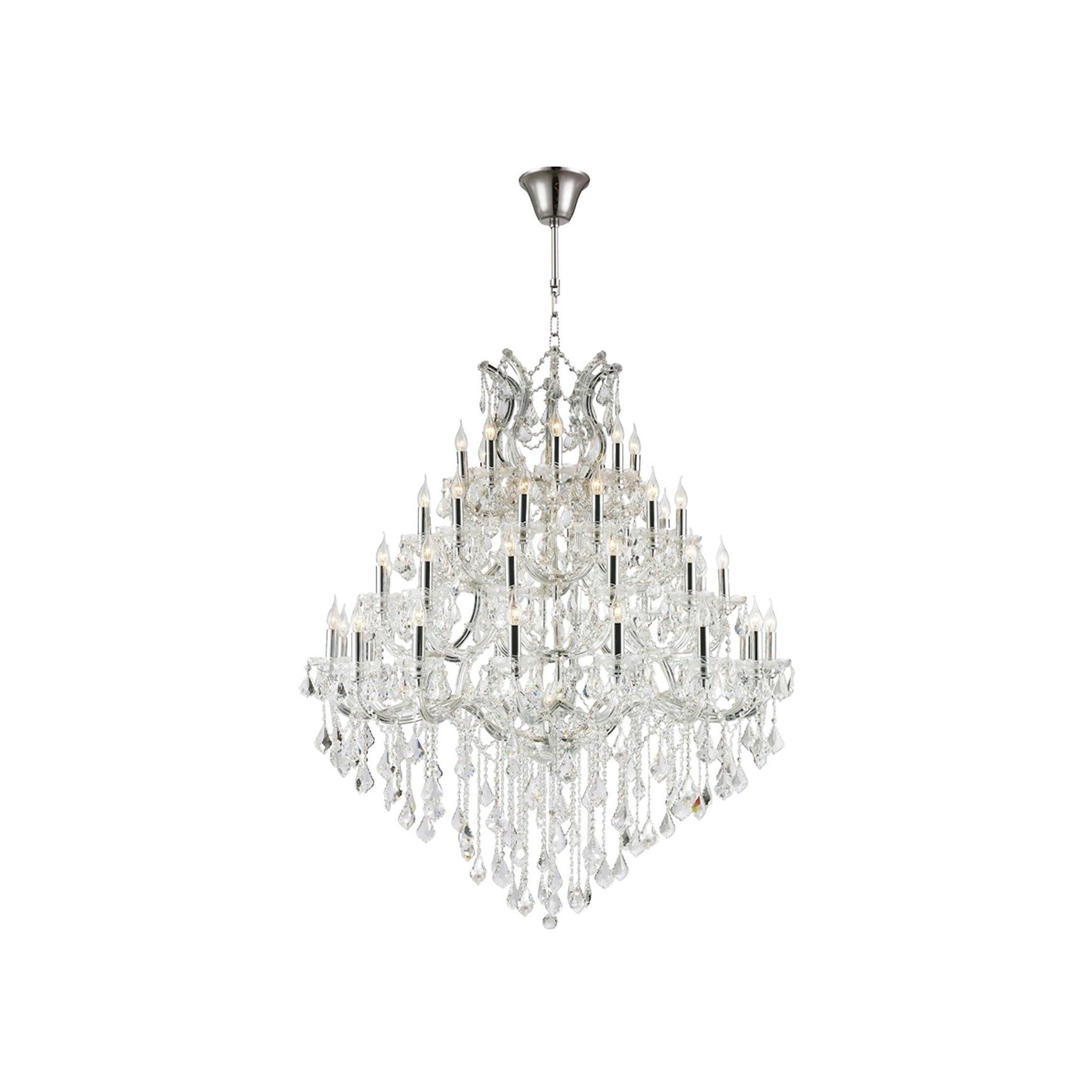 Maria Theresa Crystal Chandelier Grande 48 Light - Chrome