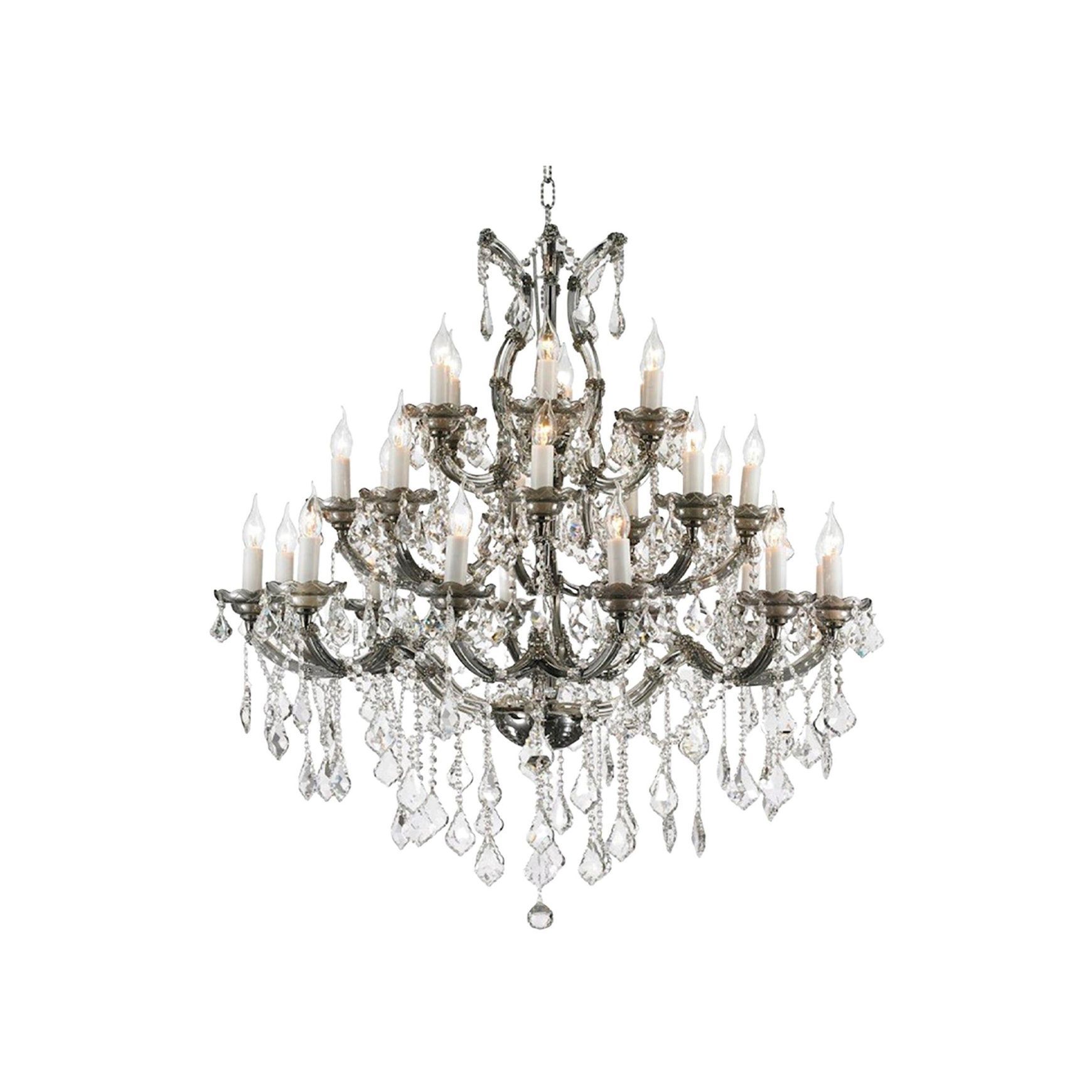 Maria Theresa Crystal Chandelier Grande 28 Light - Smoke