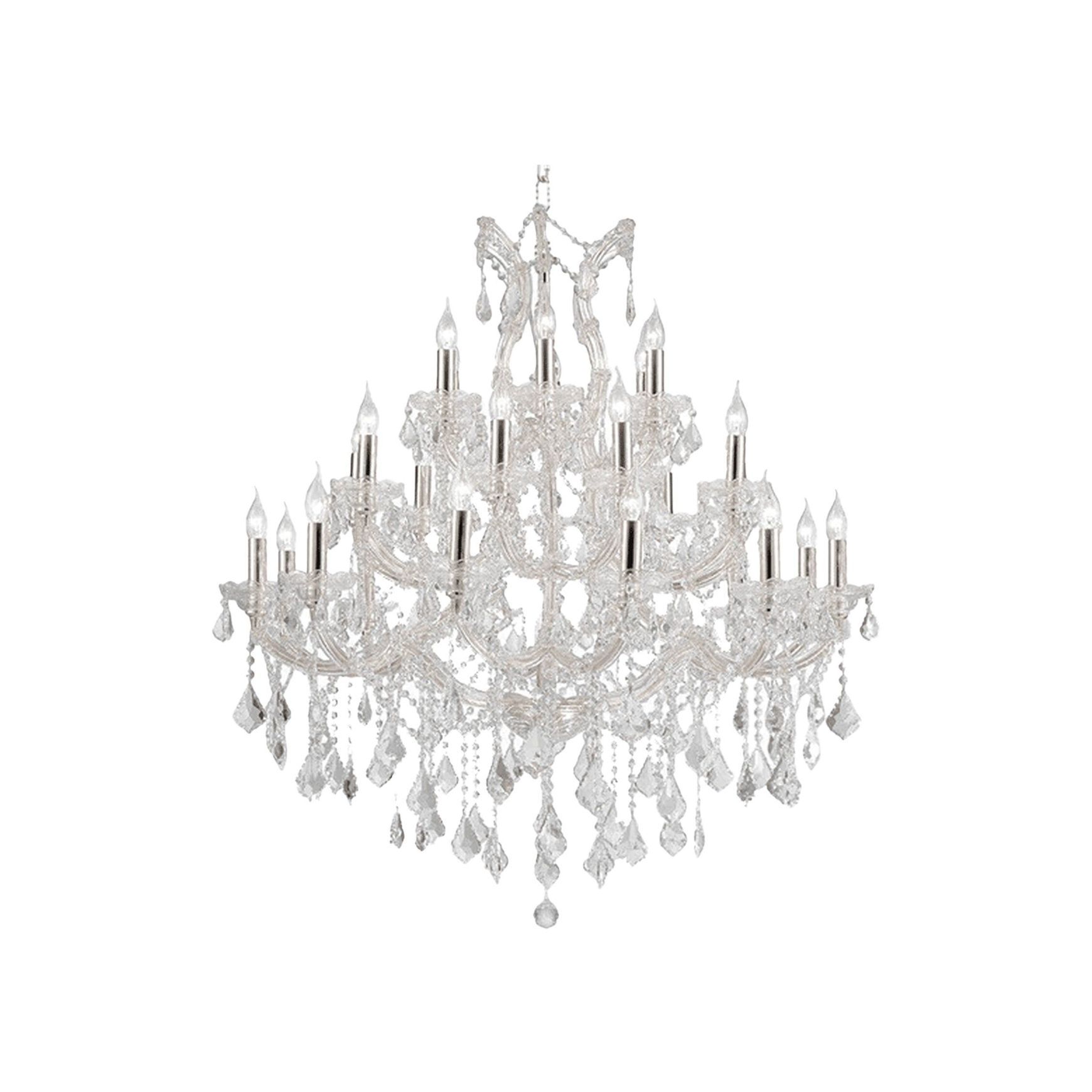 Maria Theresa Crystal Chandelier Grande 28 Light - Chrome