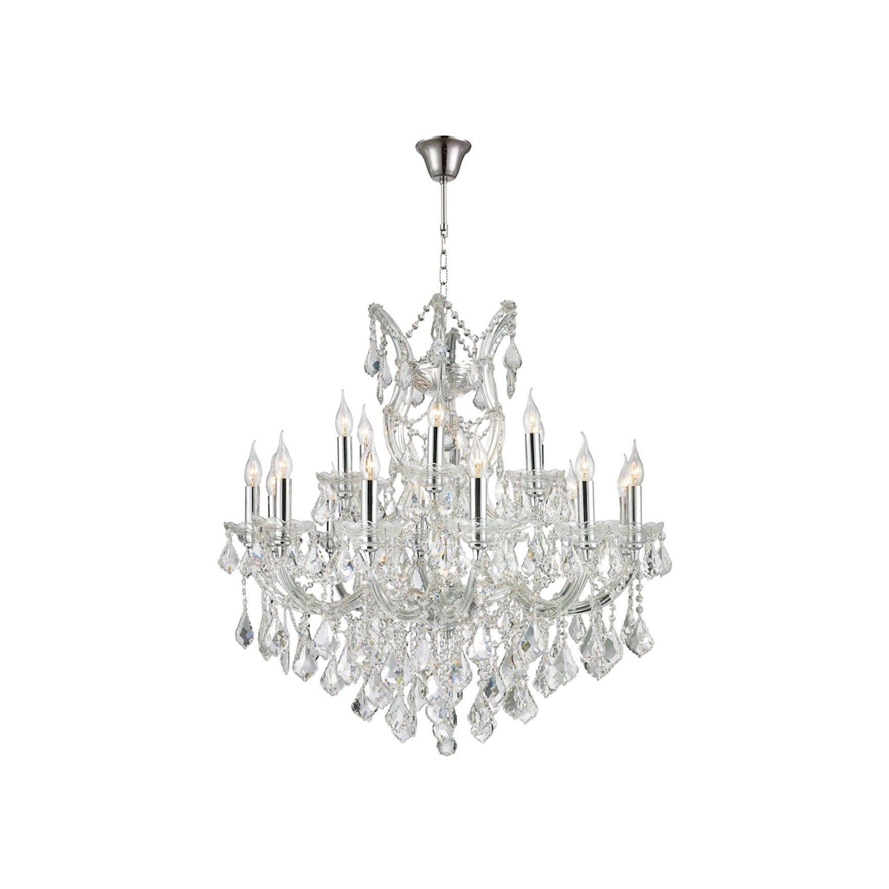Maria Theresa Crystal Chandelier Grande 19 Light - Chrome