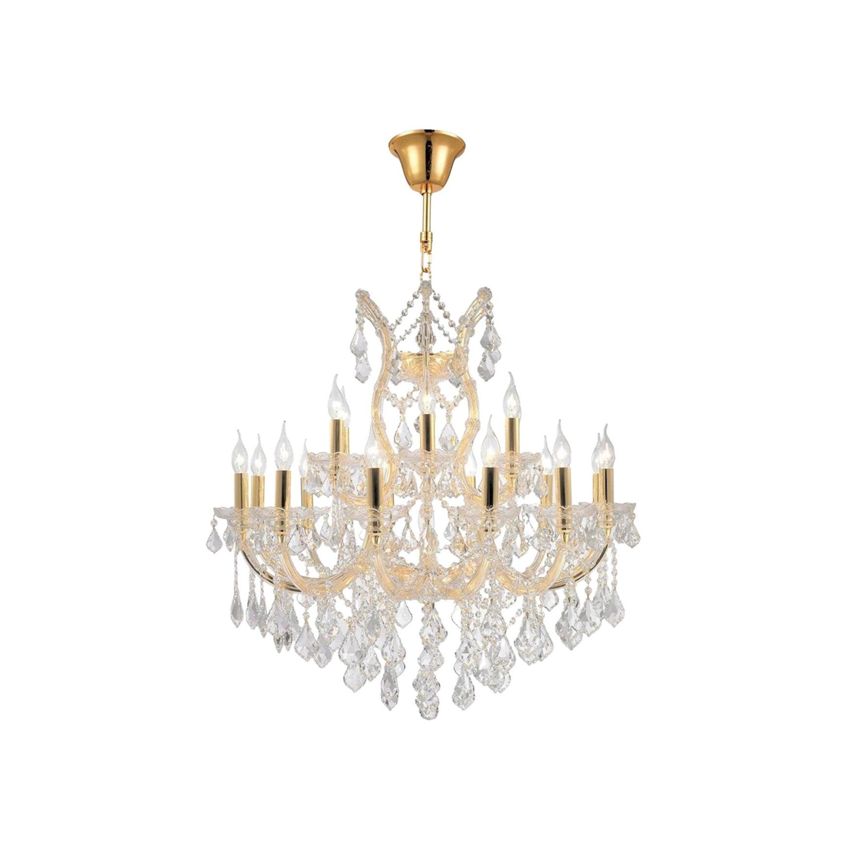 Maria Theresa Crystal Chandelier Grande 19 Light - Gold