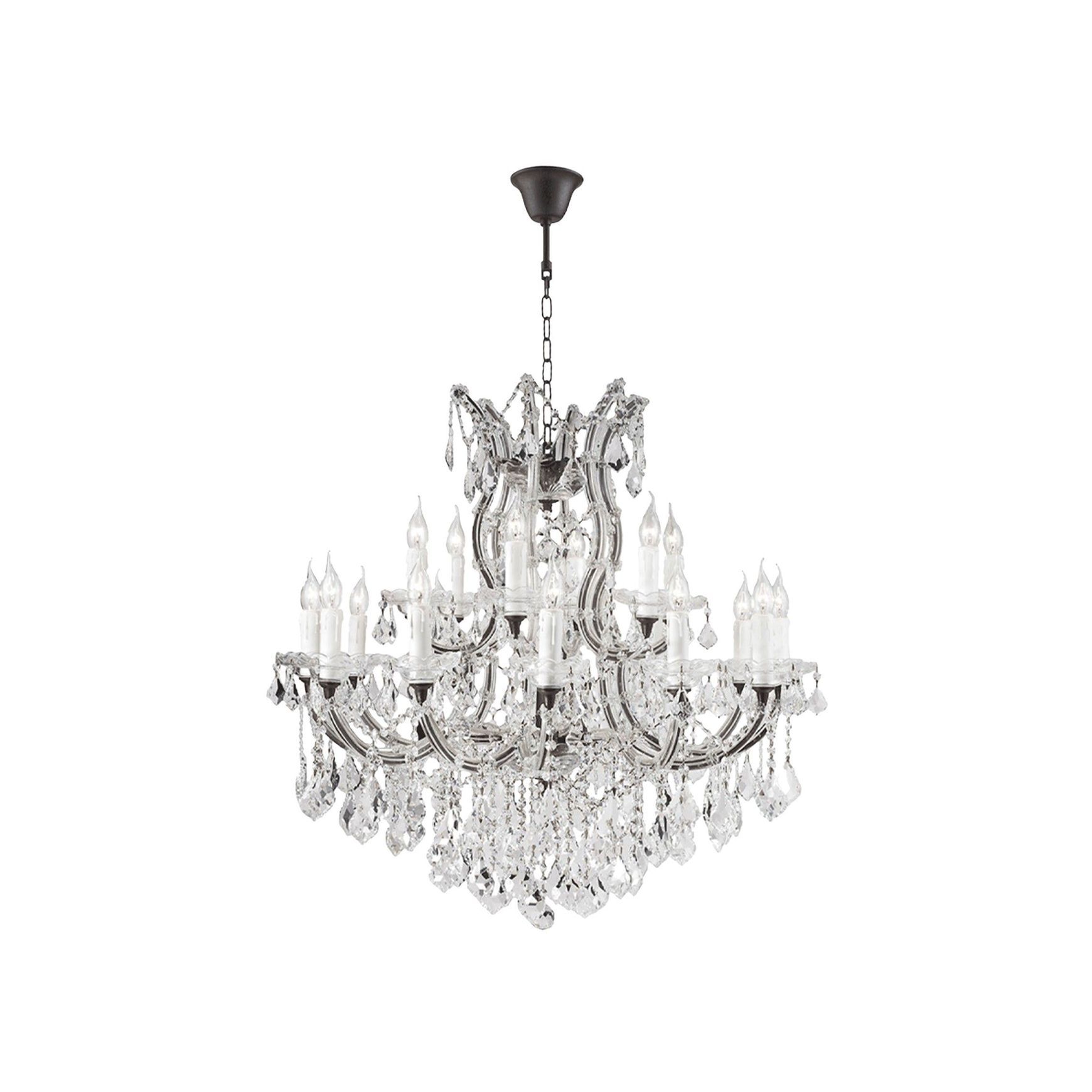 Maria Theresa Crystal Chandelier Grande 19 Light - RUSTIC