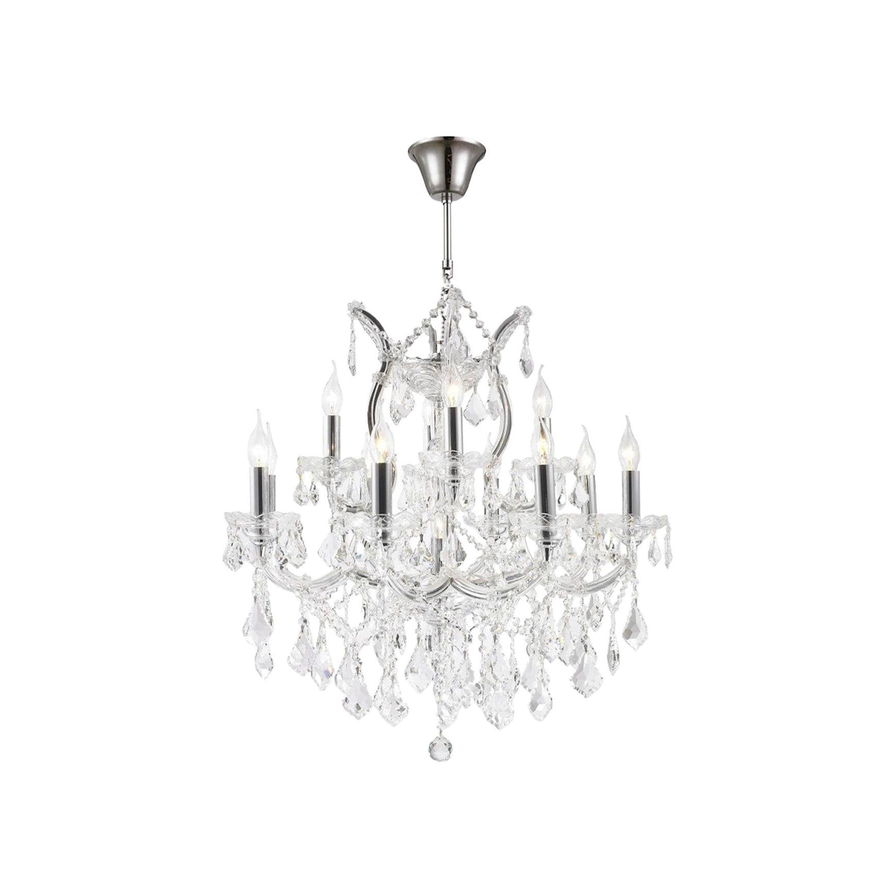Maria Theresa Crystal Chandelier Grande 13 Light - Chrome