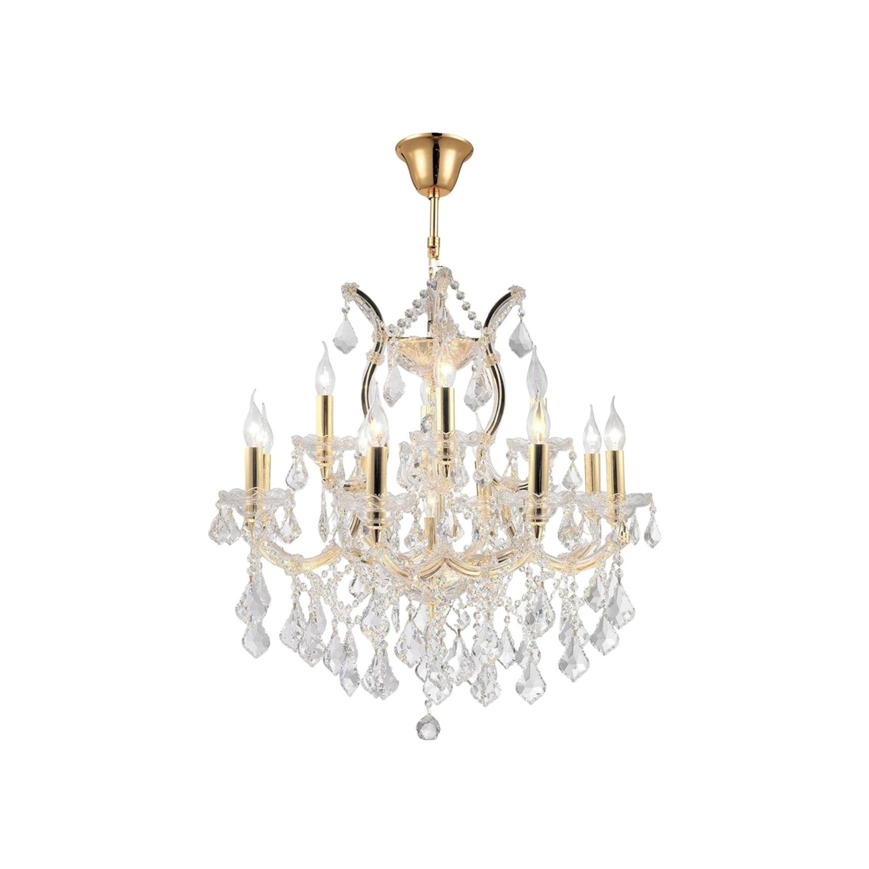 Maria Theresa Crystal Chandelier Grande 13 Light - GOLD