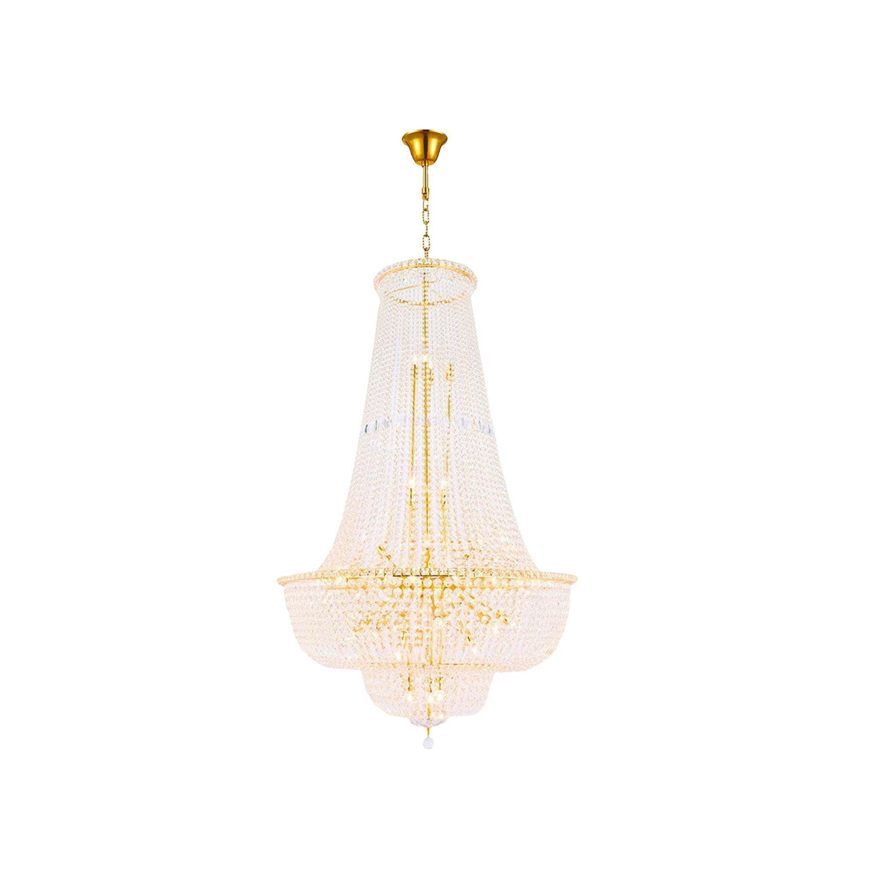 Empress Crystal Basket Chandelier - Gold - 45 Light