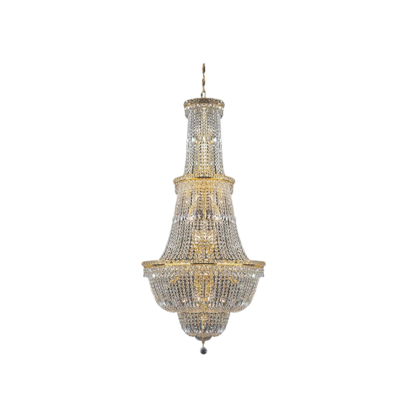 Empress Large Crystal Basket Chandelier - 34 Lights