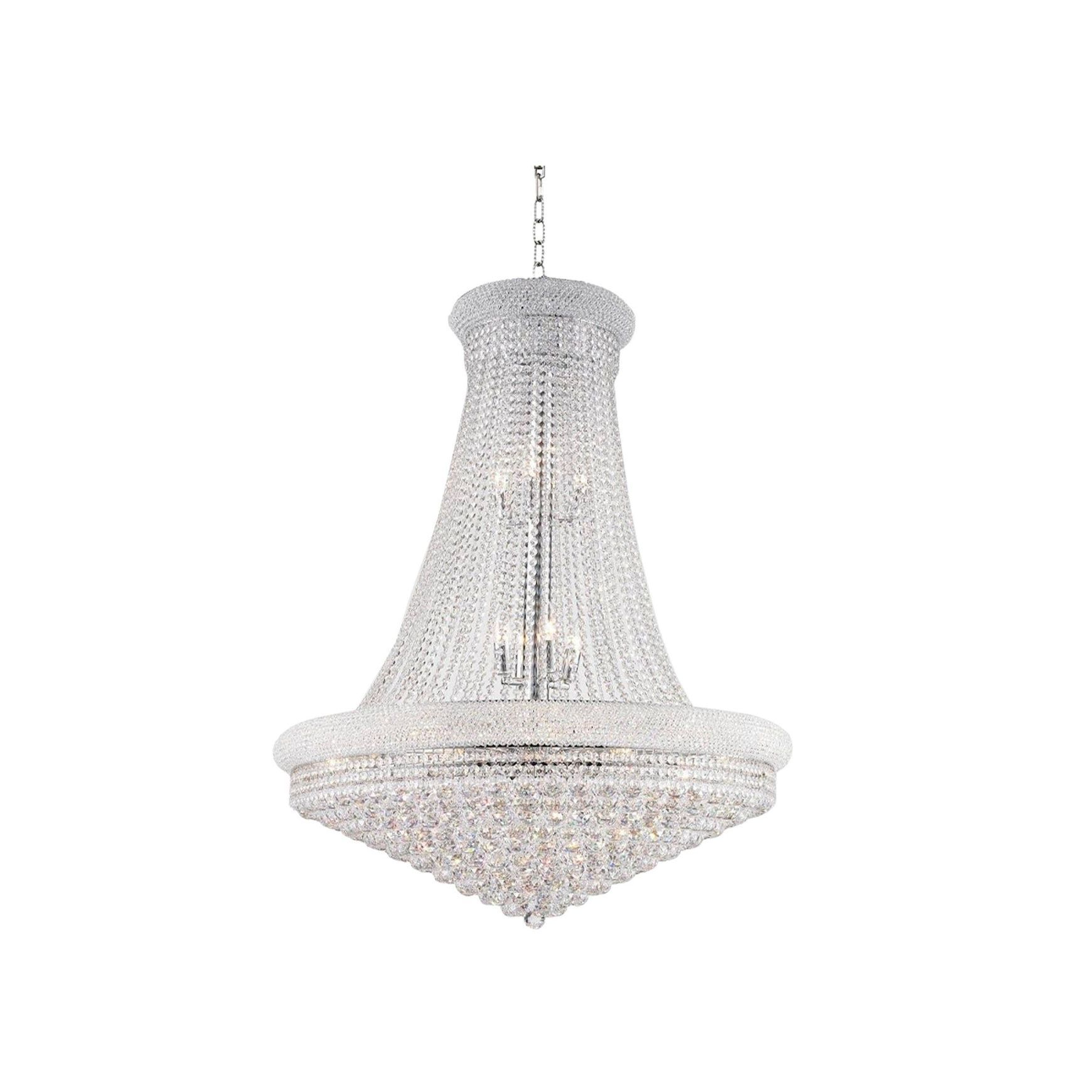 Royal Empress Basket Chandelier - Chrome - W:90cm