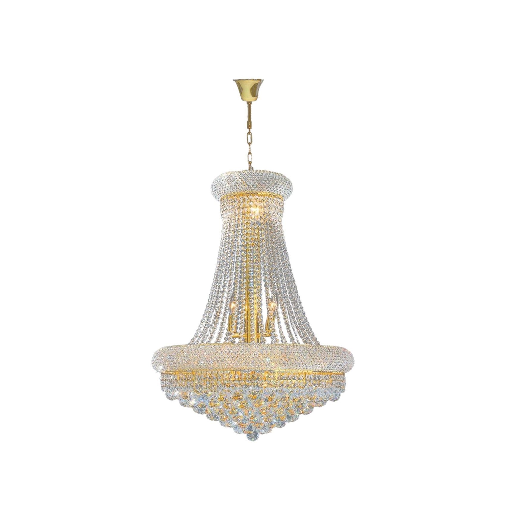 Royal Empress Basket Chandelier - Gold - W:60cm