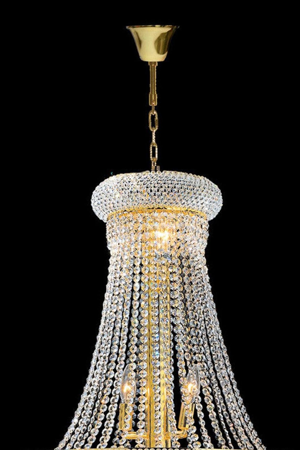 Royal Empress Basket Chandelier - Gold - W:60cm