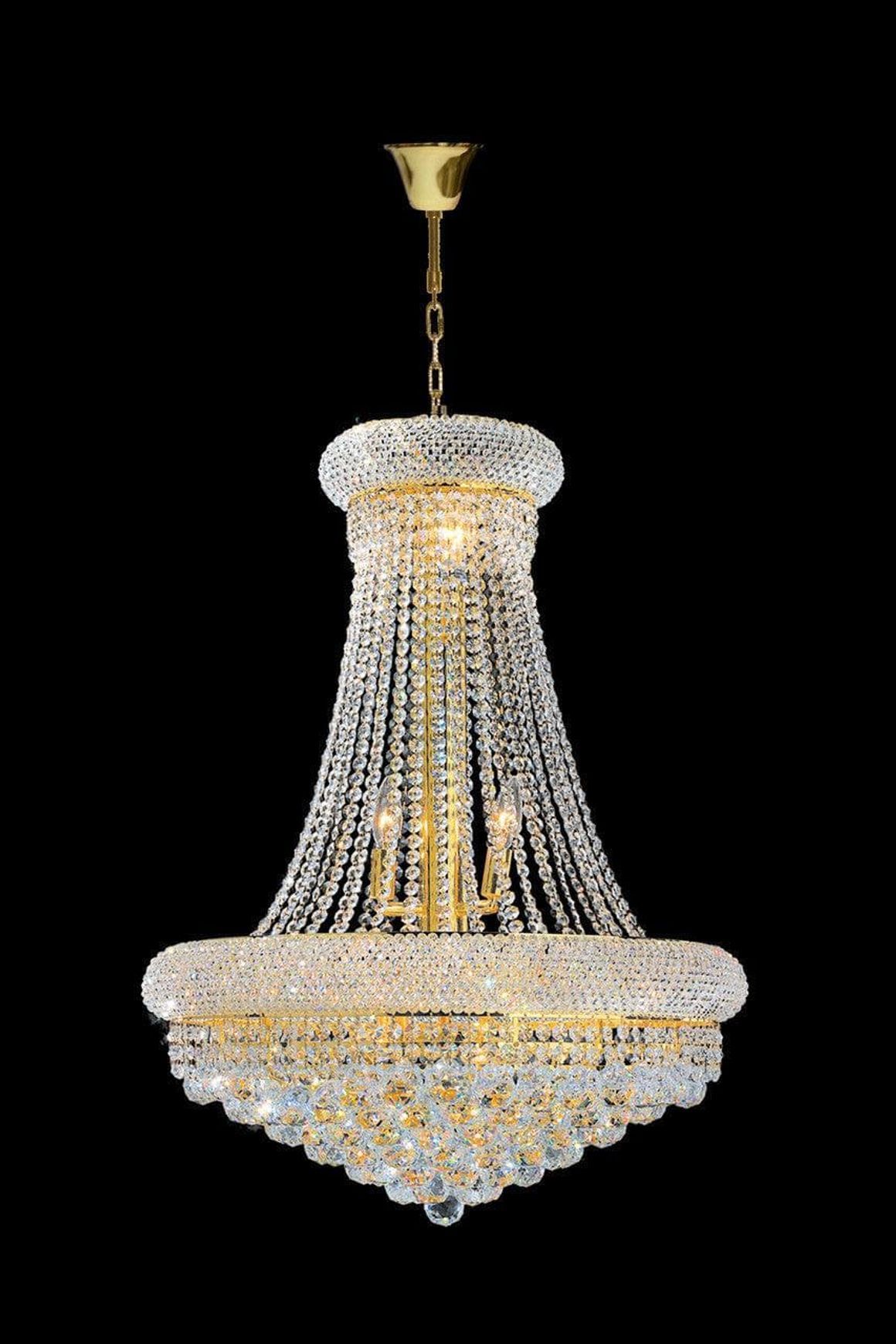 Royal Empress Basket Chandelier - Gold - W:60cm